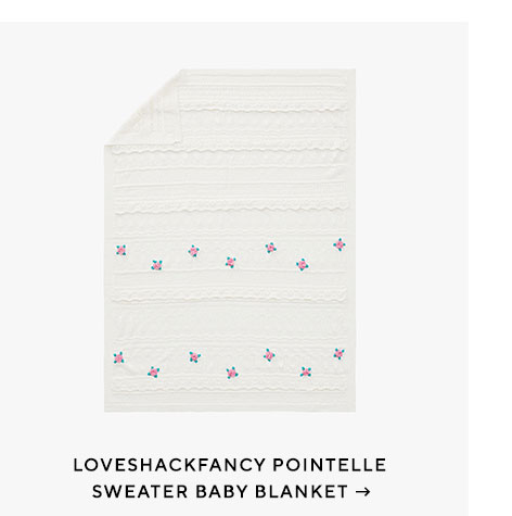 Loveshackfancy Pointelle Sweater Baby Blanket