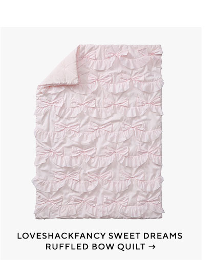 Loveshackfancy Sweet Dreams Ruffled Bow Quilt