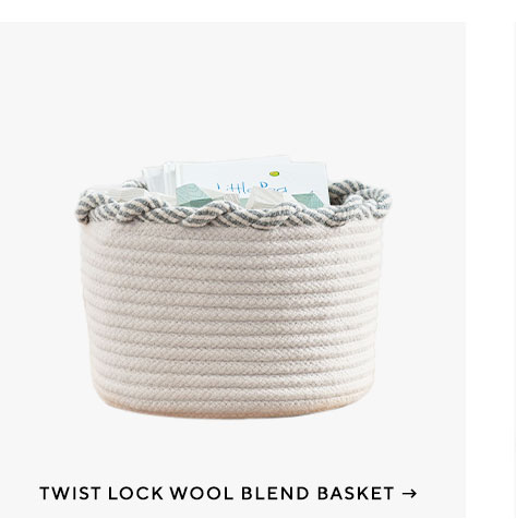 Twist Lock Wool Blend Basket