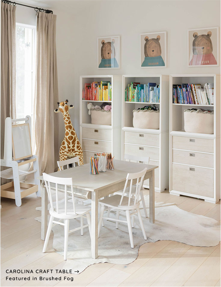 Carolina Craft Table Featured in Brushed Fog