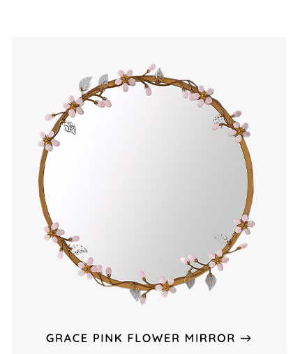 Grace Pink Flower Mirror