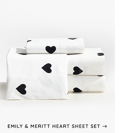 Emily & Meritt Heart Sheet Set