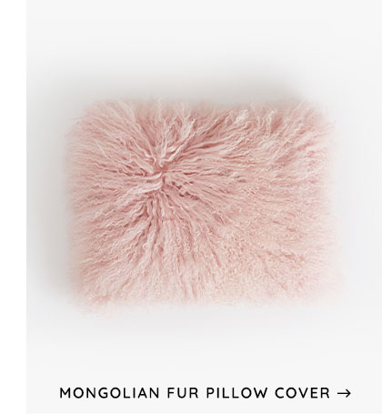 Mongolian Fur Pillow Cover