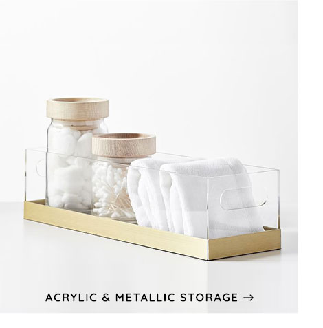 Acrylic & Metallic Storage
