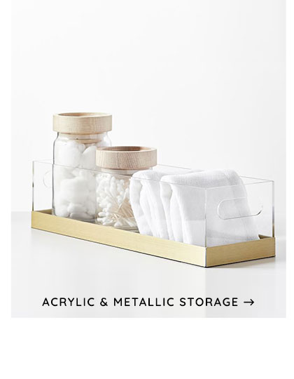 Acylic & Metallic Storage