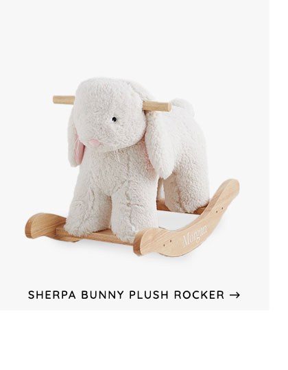 Sherpa Bunny Plush Rocker