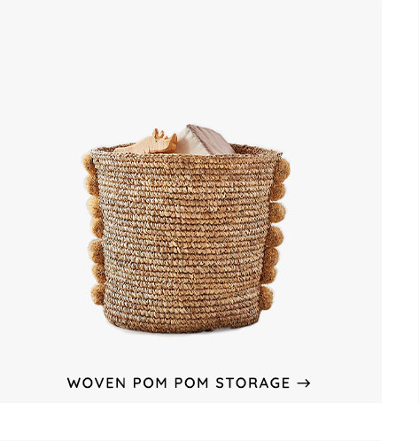 Woven Pom Storage