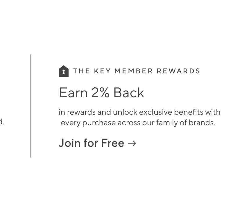 The Key Rewards Earn 2% Back