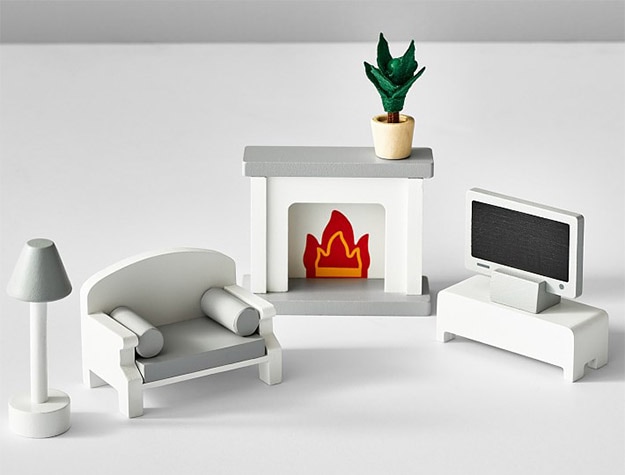 Dollhouse Living Room Accessory Set.