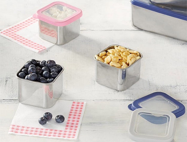 Spencer Stainless Small Container with food.