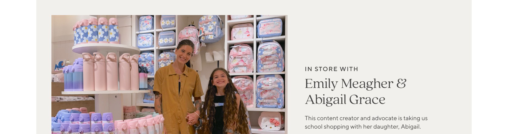 In Store With Emily Meagher & Abigail Grace