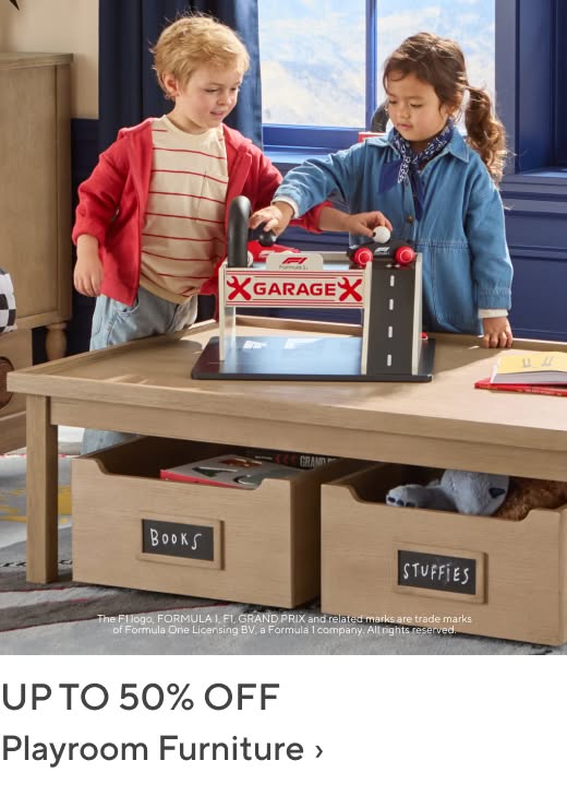 Up to 50% off Playroom Furniture