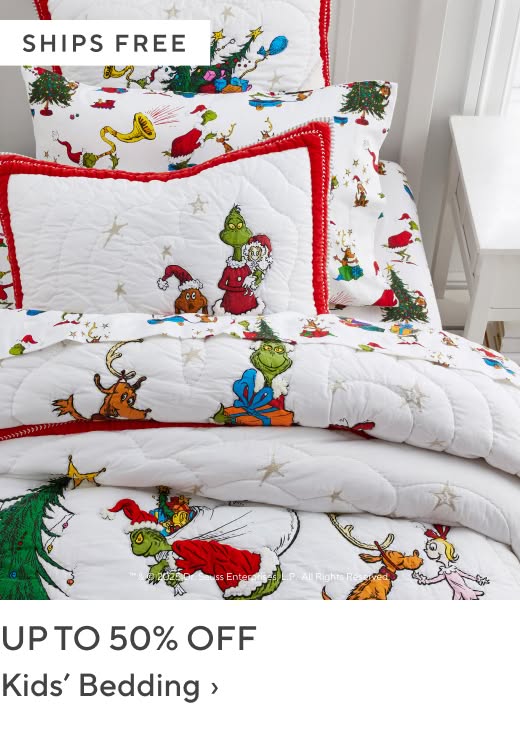Up to 50% off Kids' Bedding