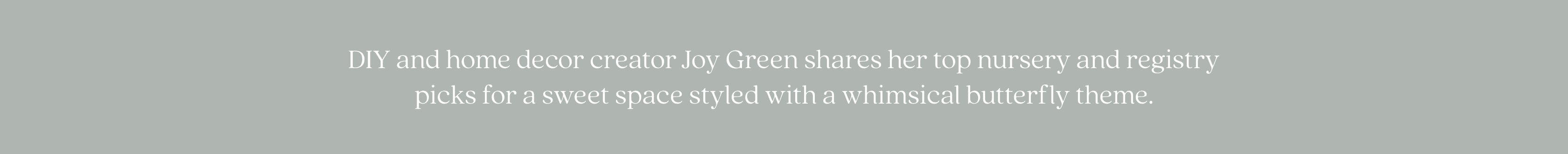 At Home With Joy Green