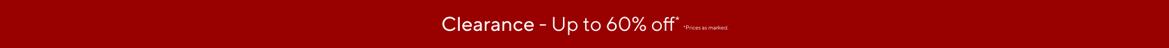 Clearance - Up to 60% off