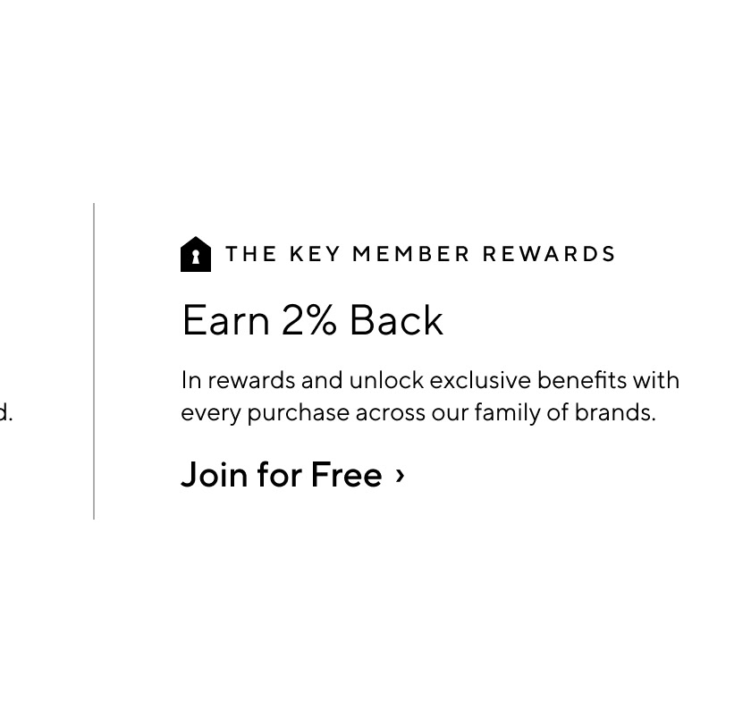 The Key Rewards Earn 2% Back