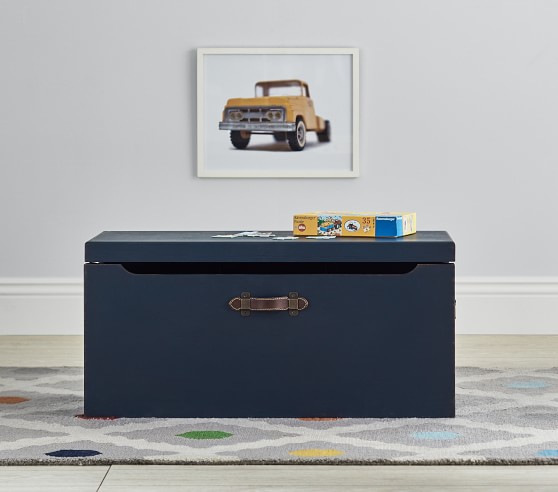 navy blue toy storage