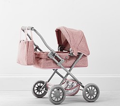 wicker toy stroller