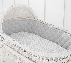 pottery barn bassinet bumper