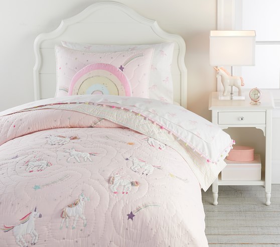 pottery barn unicorn sheets