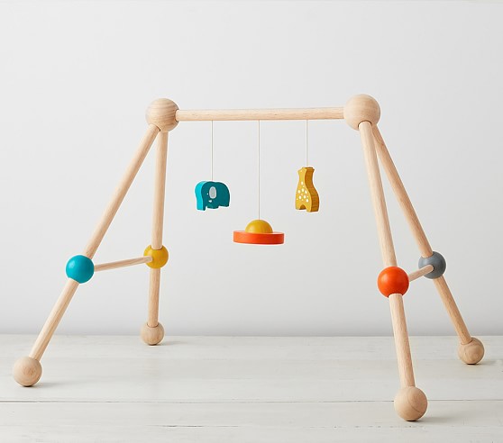 wooden infant play gym