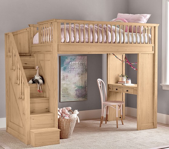 Fillmore Stair Loft Bed For Kids Pottery Barn Fillmore Stair Loft Bed For Kids