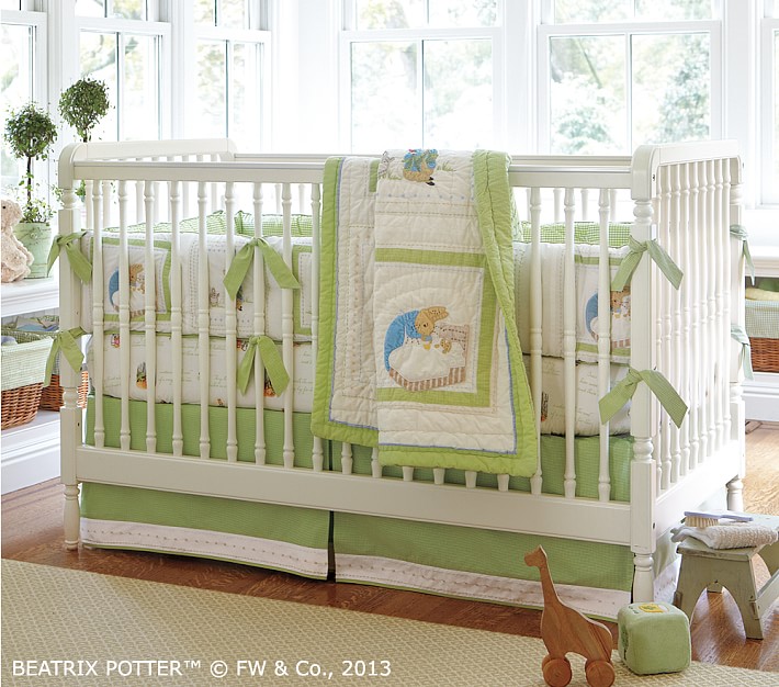 peter rabbit crib sheet