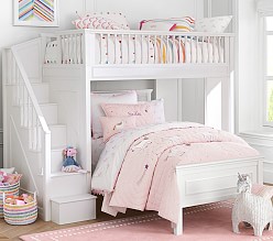 fillmore stair loft bed & lower bed set