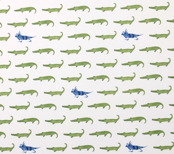 alligator crib sheet