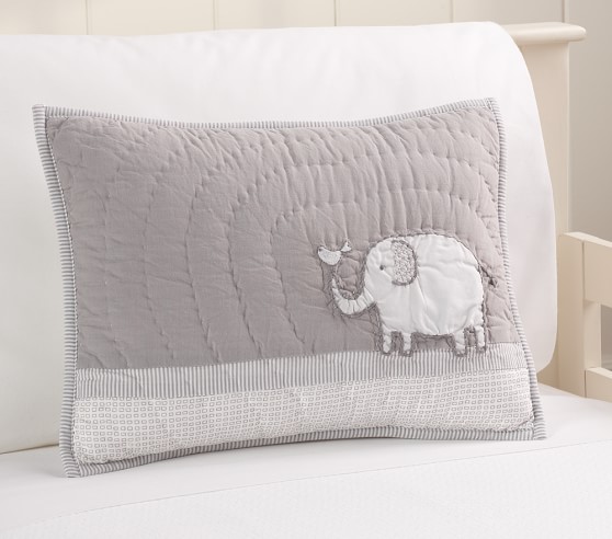 pottery barn elephant crib bedding