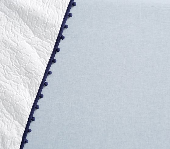 chambray crib sheet