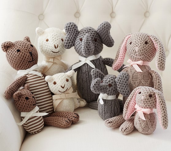 knit stuffed animals