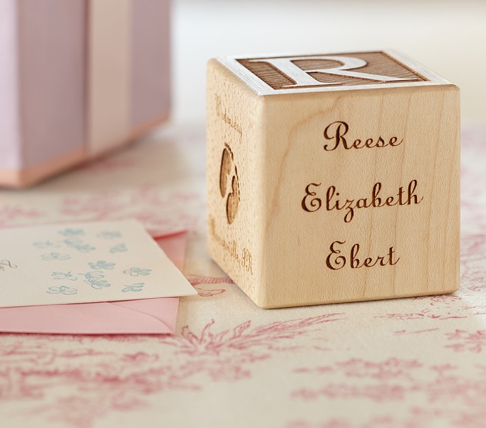 personalized wooden baby blocks
