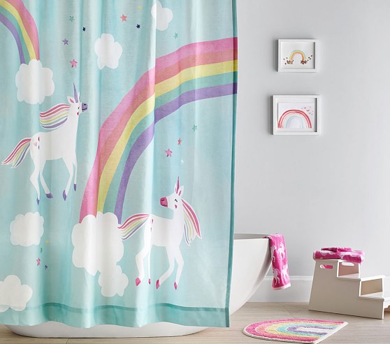 unicorn shower curtain walmart