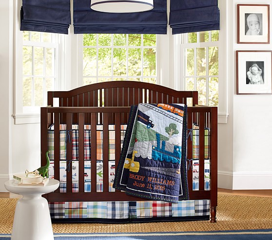 pottery barn madras crib bedding