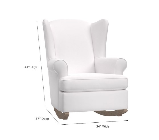 pottery barn kids wingback rocker