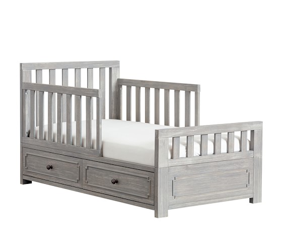 grey toddler bed