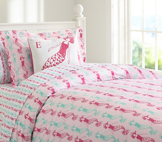 pottery barn kids mermaid sheets