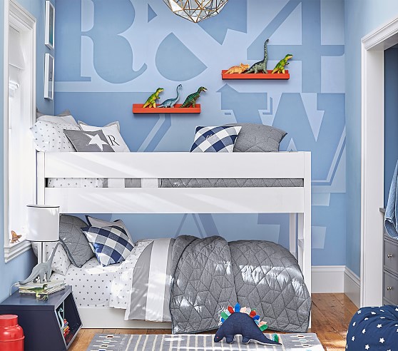 Camden Twin Over Low Kids Bunk Bed Pottery Barn Camden Twin Over Low Kids Bunk Bed
