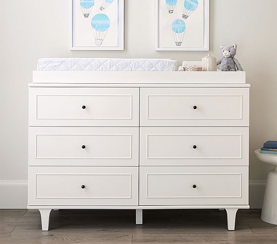 pottery barn changing table dresser