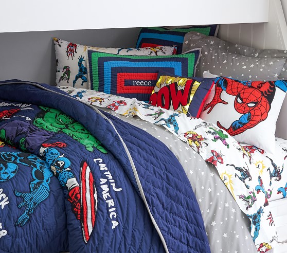 pottery barn marvel bedding