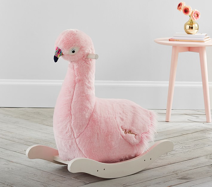 pottery barn llama rocker