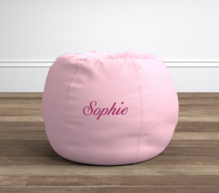 baby pink bean bag