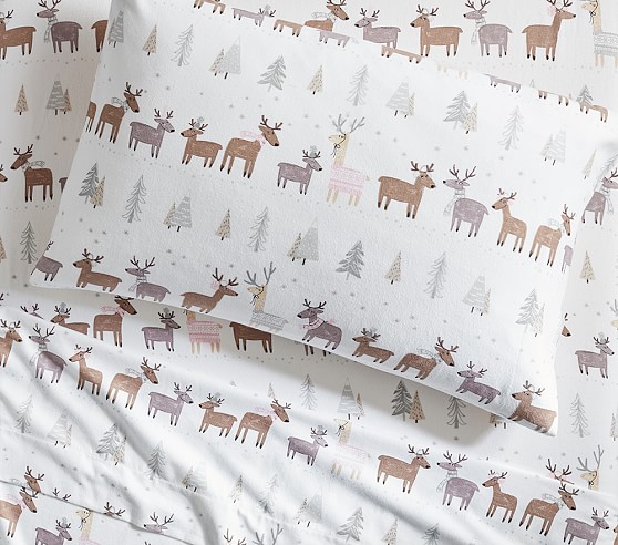 pottery barn kids flannel sheets