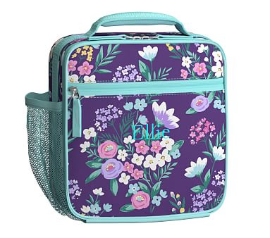 mackenzie purple flower bouquet backpack