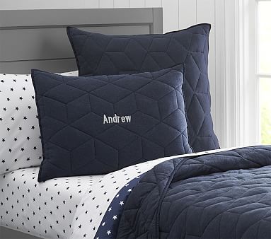 navy kids bedding