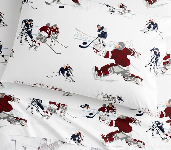 hockey crib sheets