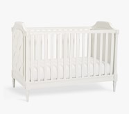 white metal convertible crib