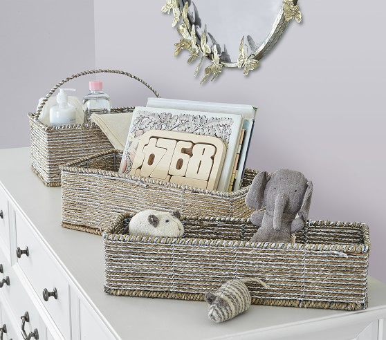 silver changing table