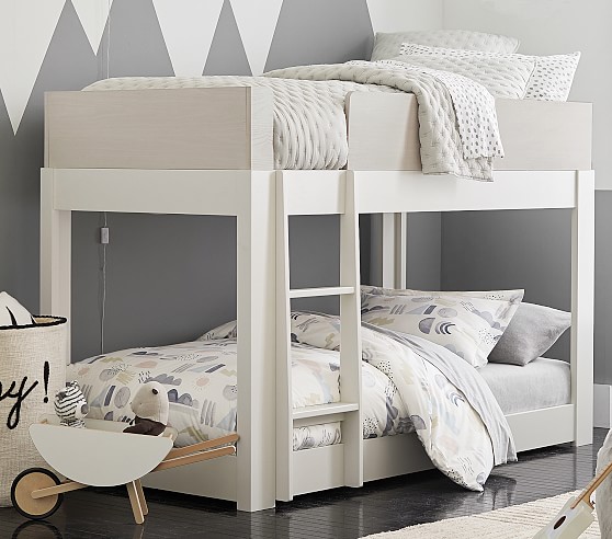 white bunk beds pottery barn